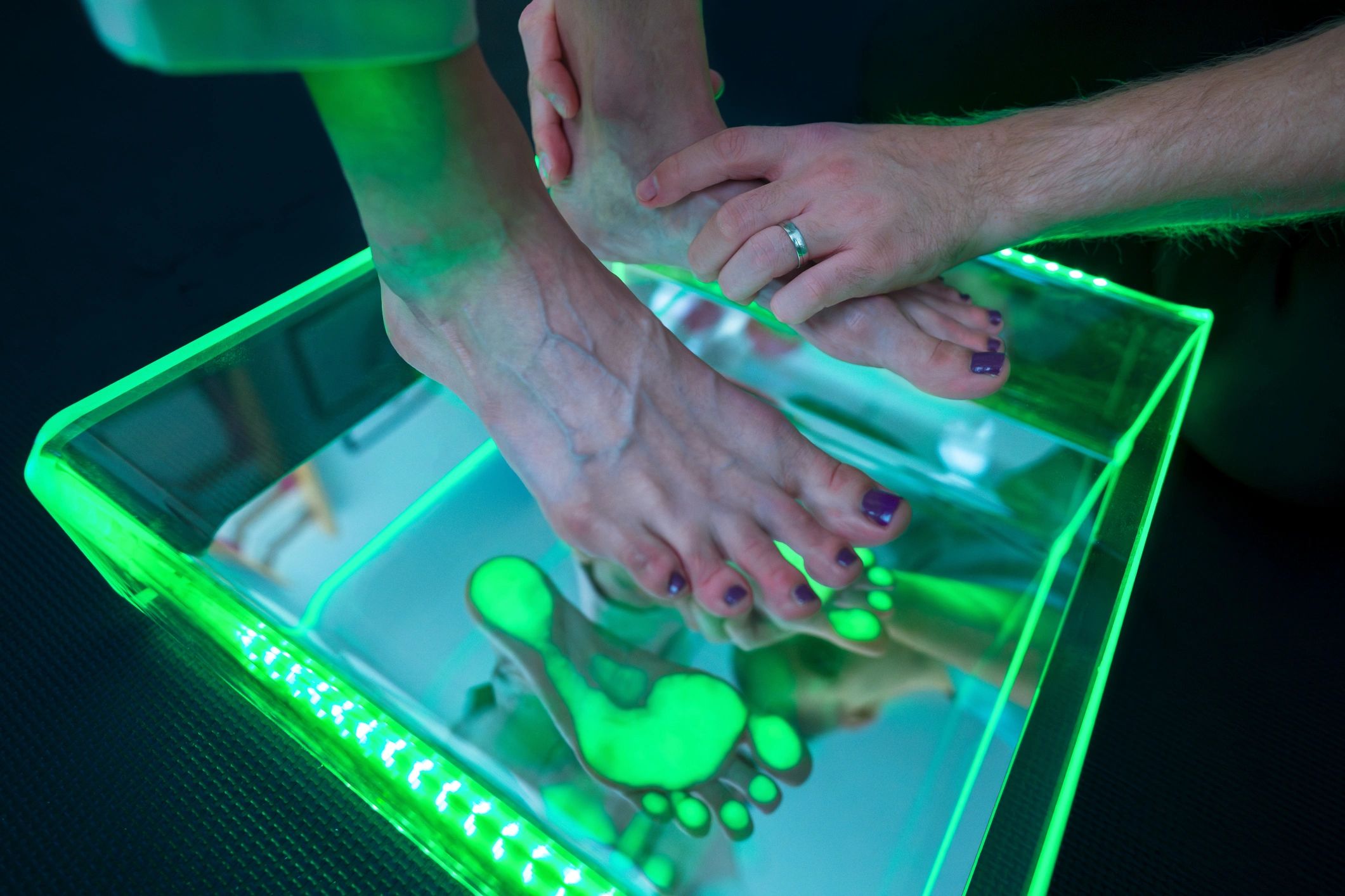 Foot assessment in a clinical care setting